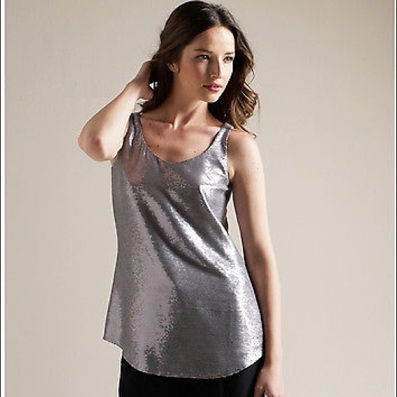 eileen fisher sequin top